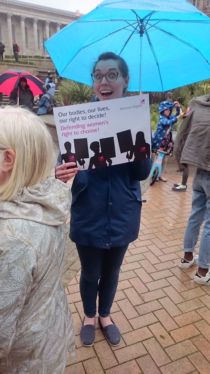 standing up for women's right to choose. 
#prochoiceBrum @violarama