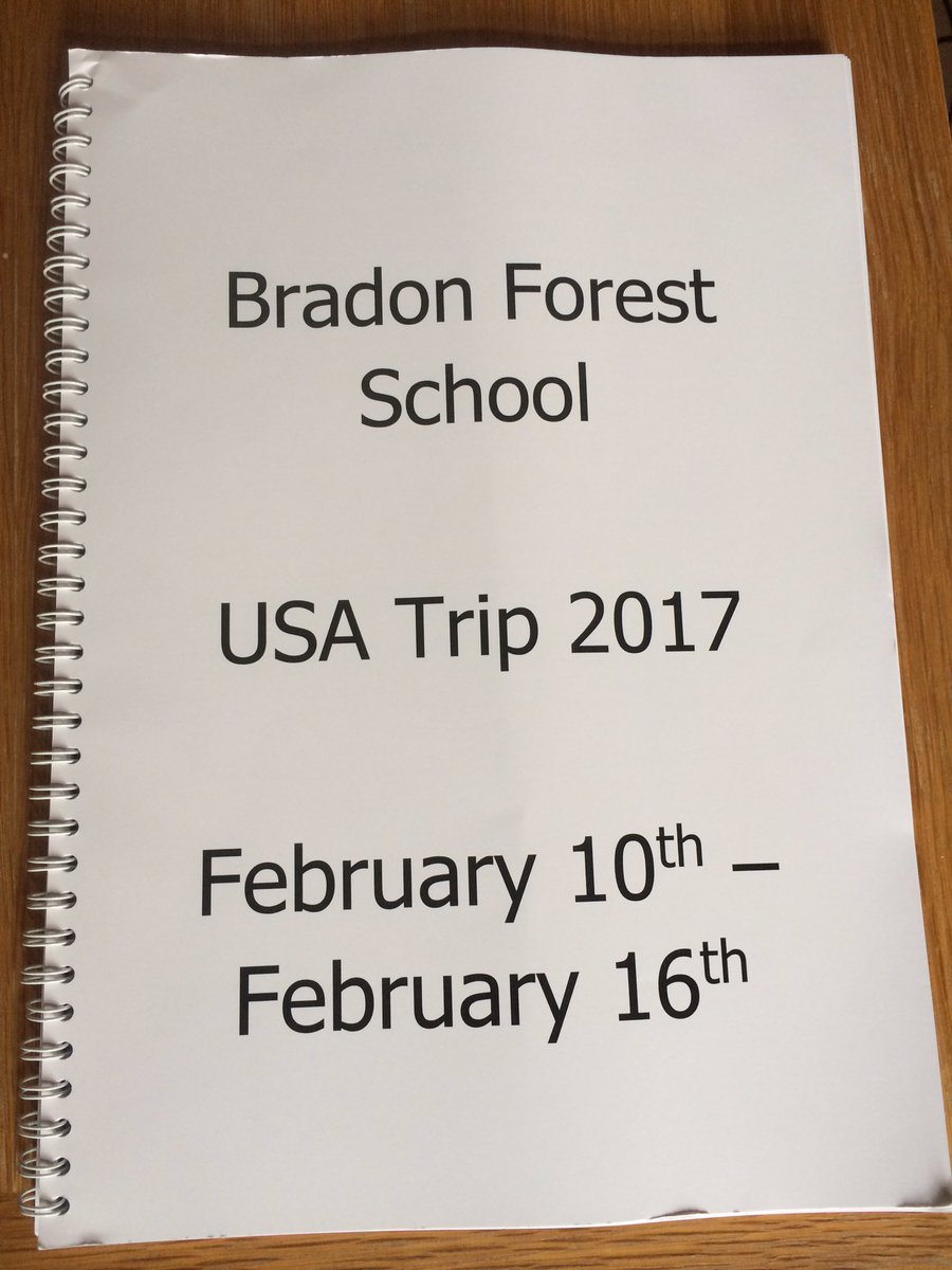 bfsusa2017's tweet photo. Have you seen the USA Trip 2017 souvenir booklet? Yours for only £10.(Money to Mrs Taylor please) #besttripever @BradonForestSch https://t.co/RZtwmoC5kt