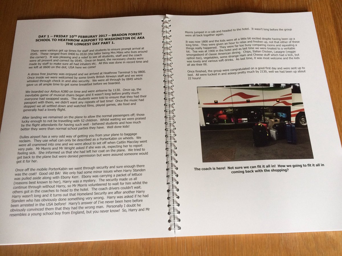 bfsusa2017's tweet photo. Have you seen the USA Trip 2017 souvenir booklet? Yours for only £10.(Money to Mrs Taylor please) #besttripever @BradonForestSch https://t.co/RZtwmoC5kt