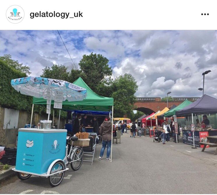 The sun is coming and going. But we are here to stay. Get your #Gelato at the #southlondonfoodanddrinksfestival