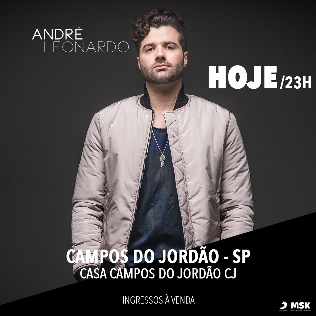 euandreleonardo's tweet photo. Galera de Campos do Jordão, hoje é dia de show na Casa CJ! Espero vcs! #SorteTenhoEu  🎶🎸🎤 https://t.co/NpK5tZ59D6