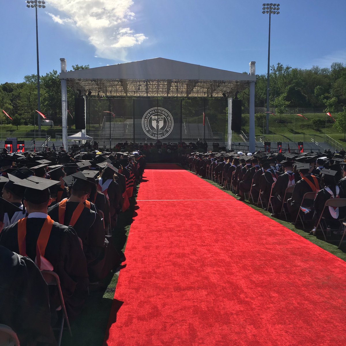 RPIAlumni's tweet image. #RPICommencement #RPI2017 is underway!