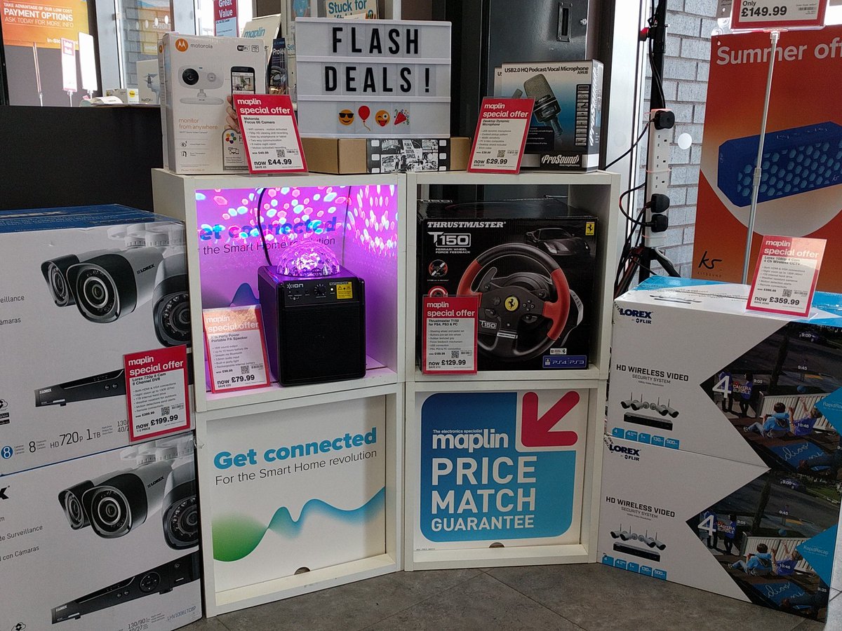 maplin_pas's tweet photo. These awesome flash deals are on until Monday so don't miss out! Loads more to find in store too 😁

#Paisley #WeDoMore https://t.co/8djSPTV51w