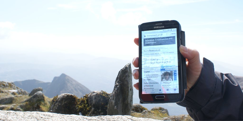 Bmthlibs's tweet photo. You can access our eResources even up Snowdonia! #withalibrarycard #CyberLibrary https://t.co/8ZCXdl9rAf @UKSCL https://t.co/50vx46hsvY