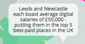 becky_writes90's tweet photo. Just one of many great reasons to look to the North for your next digital job. #NorthernTechJob #SMRMAY17 https://t.co/UgBQC22W5Q