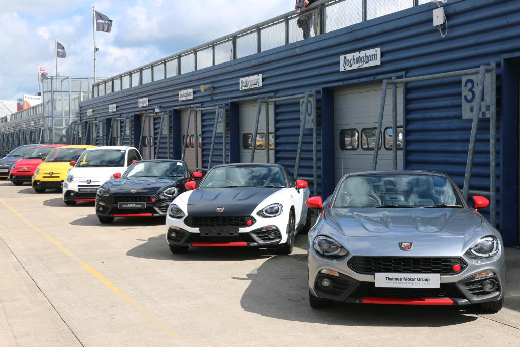 abarthuk's tweet photo. The Scorpion line-up. Performance. As standard. #AbarthDay2017 https://t.co/3f1Ysqmb5J