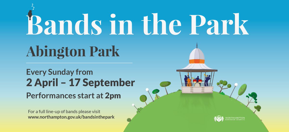 If you're interested in live music head to Abington Park every Sunday to listen to the Bands in the Park concerts #Neneweekender