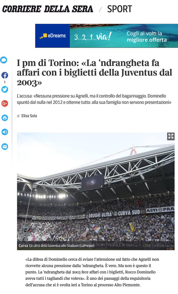 ZZiliani's tweet photo. Quindi, la faccenda della #Juventus che appalta (a sua insaputa) il bagarinaggio alla mafia va avanti da 15 anni. Per il resto, tutto bene. https://t.co/bmNfqH2Bxe