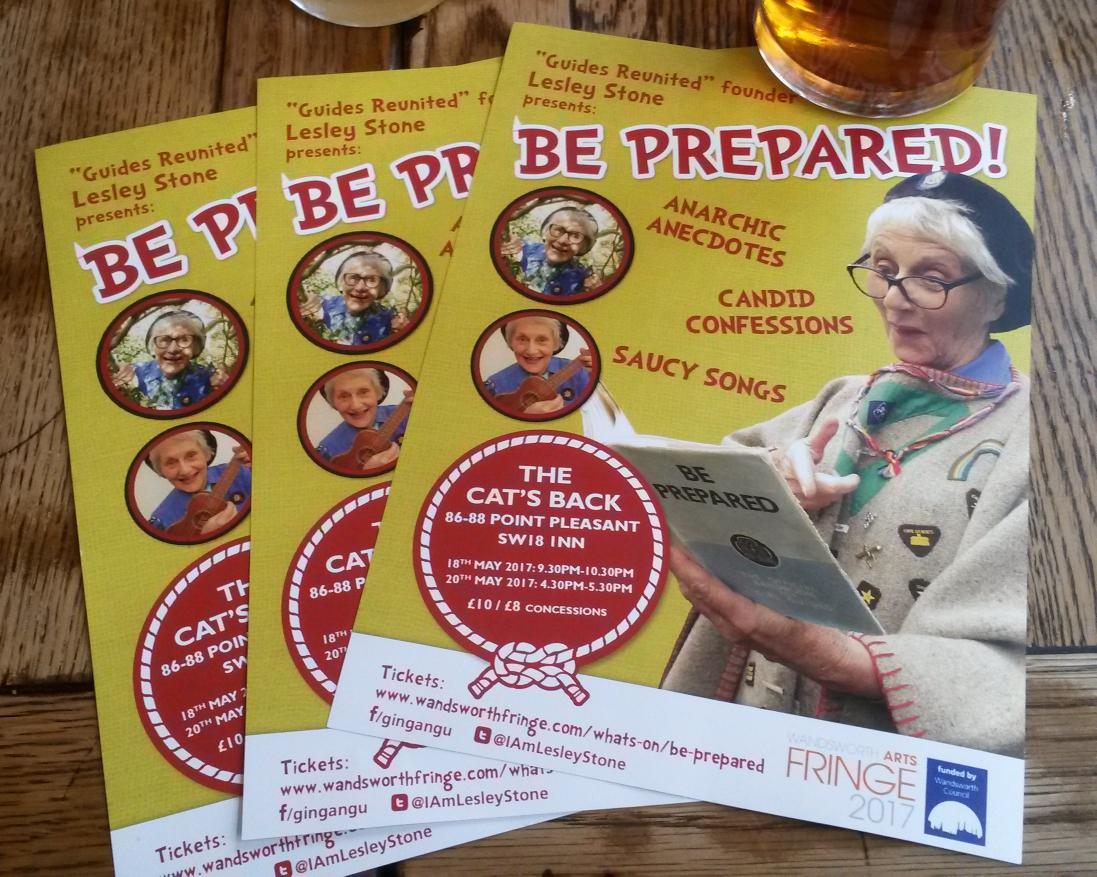 senior_chris's tweet photo. .@wwfringe Victoria Wood meets Joyce Grenfell in @IAmLesleyStone 'Be Prepared'.Returns only. 😈😜🙌 #saturdayplayday https://t.co/B7Ez1FAK4O