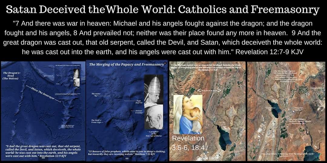 ASpiritofTruth's tweet image. Satan Has Deceived the Whole World

Come out of her, my people, that ye be not partakers of her sins (Rev 18:4)

#Catholics #Freemasonry