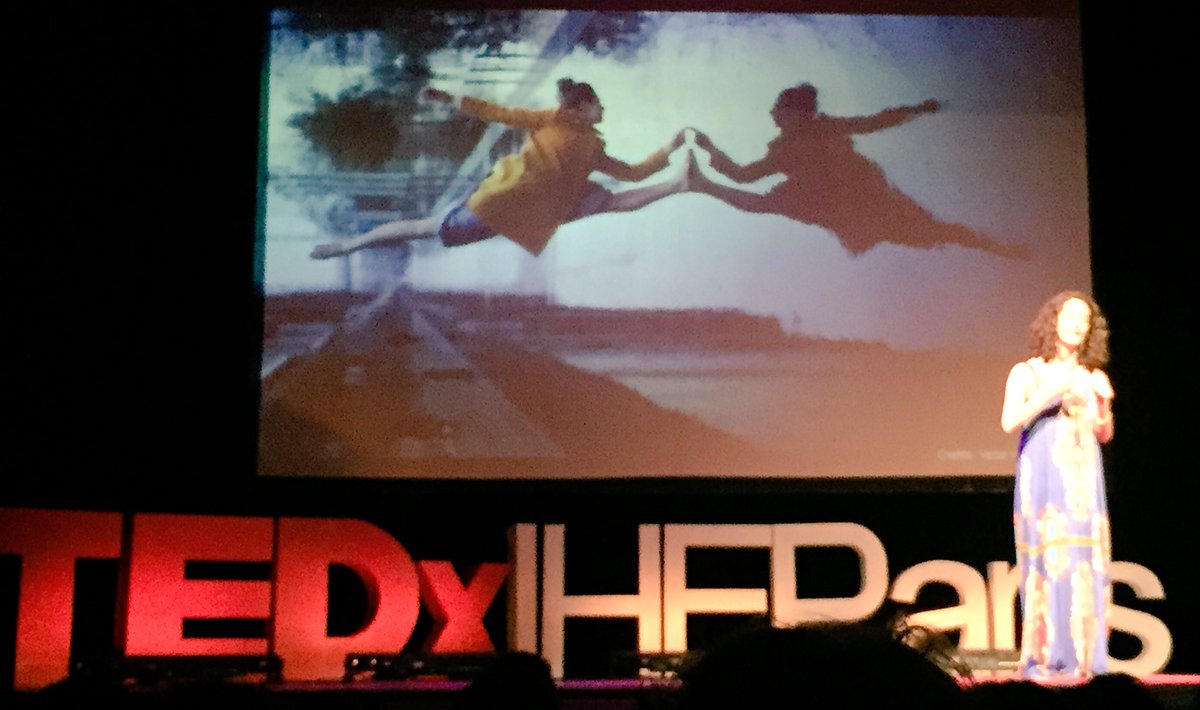 <a href="/TEDxIHEParis/">TEDxBelleville</a> #OneLife <a href="/Dianetaieb/">Diane taieb</a> reconnect to your #body, #emotions and the #moment. Dancing is a good way. Trust and let go👏👏