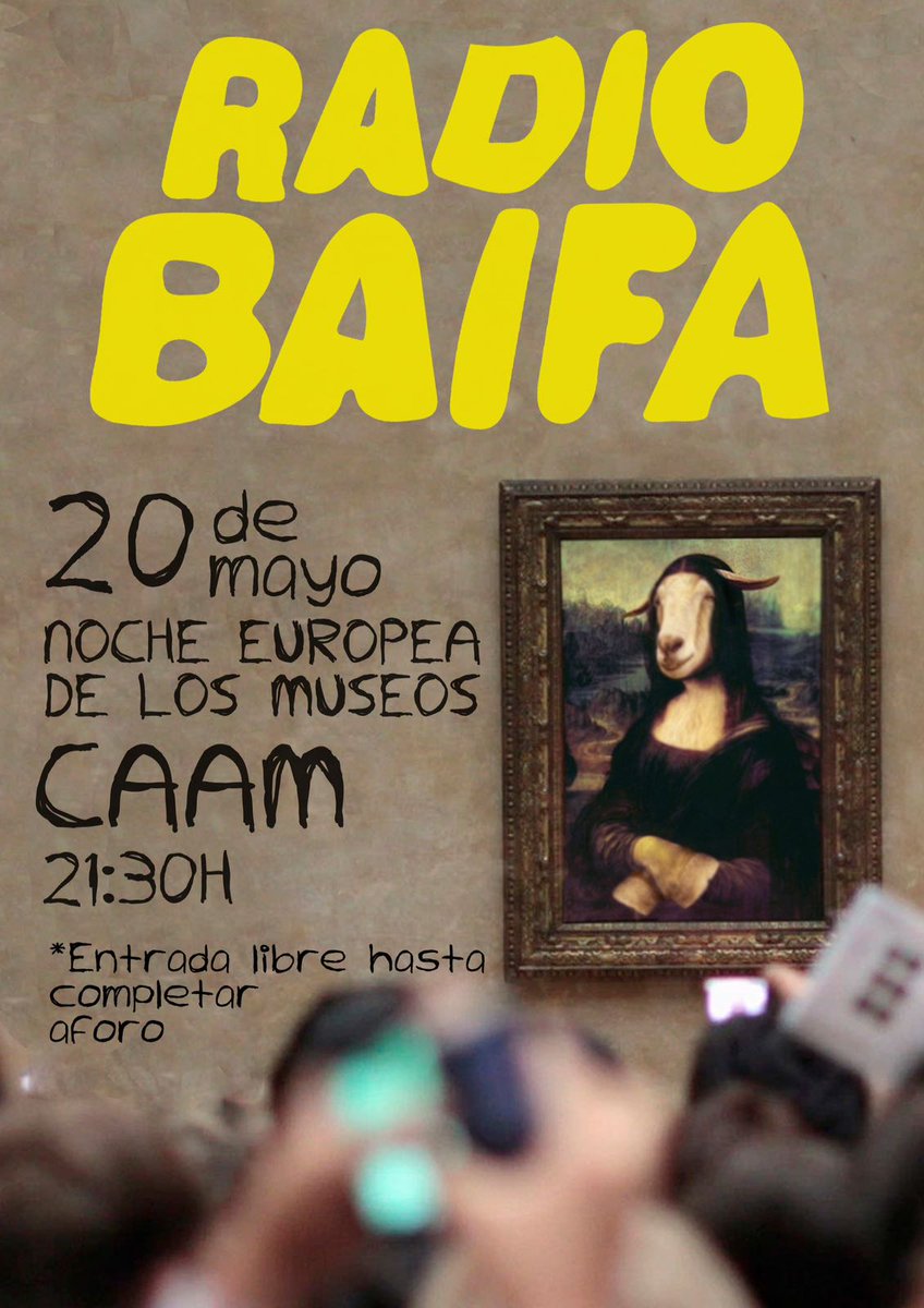 RadioBaifa's tweet photo. Esta noche a las 21:30 @RadioBaifa tocará en el @CAAMGranCanaria. ¡No se lo pierdan! https://t.co/9K0CnDW6Yl