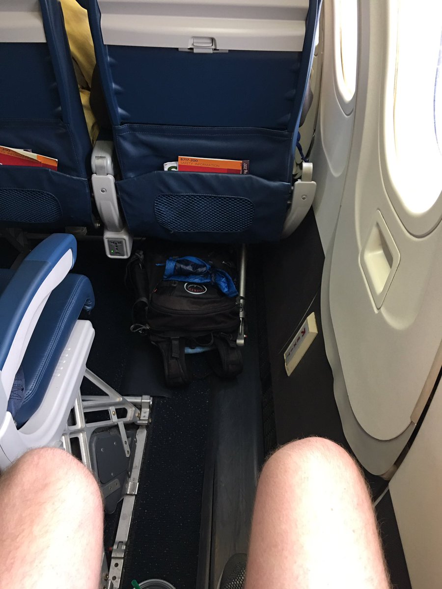 EWB_Guatemala's tweet photo. Delta knew I was coming... the most leg room I will ever get on a flight. #blessup https://t.co/abikfWCVLg