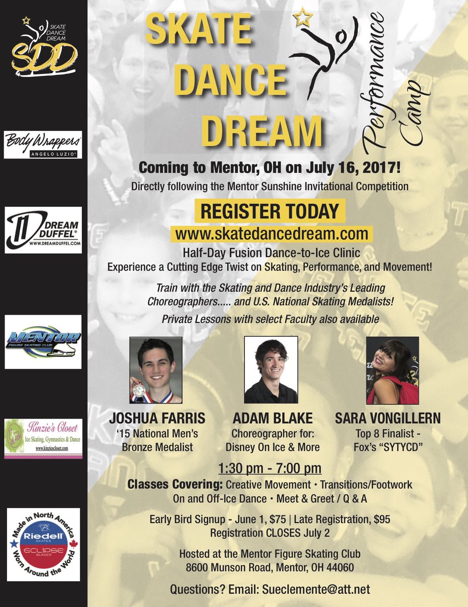 riedell_ice's tweet photo. Don't forget to sign up for skating camp! Riedell is a proud sponsor of the @SkateDanceDream performance camp! #SkateDanceDream #SkatingCamp https://t.co/AjnfdLYf2W