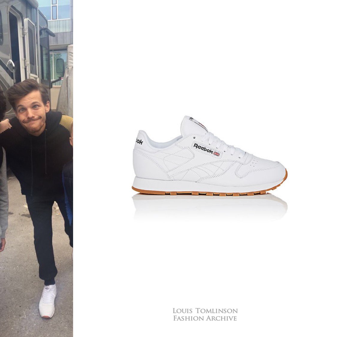 Louis wore @Reebok classic leather 