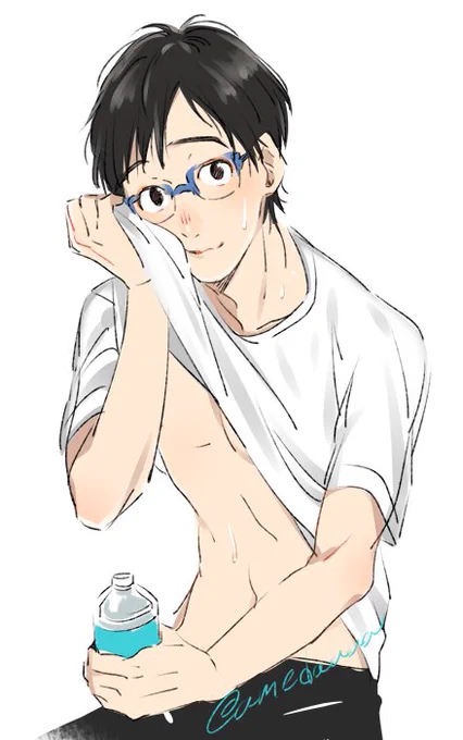 今日は暑いね。 