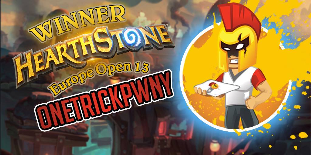 Congratulations to @OneTrickPwny_hs for winning yesterday's #Hearthstone EU open! Thank you to everyone who took part in the open.