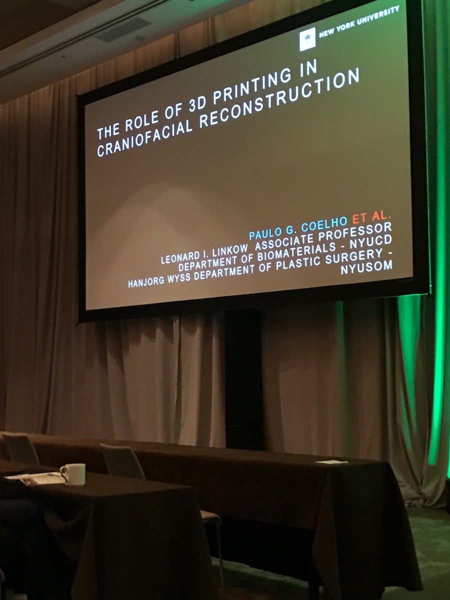 cd_lopez_'s tweet photo. Dr. Paulo Coelho discussing 3D printing for craniofacial bone regeneration! @AONorth #tissueengineering #3Dprinting #surgeon &amp; #scientist https://t.co/M0hsWUAle4