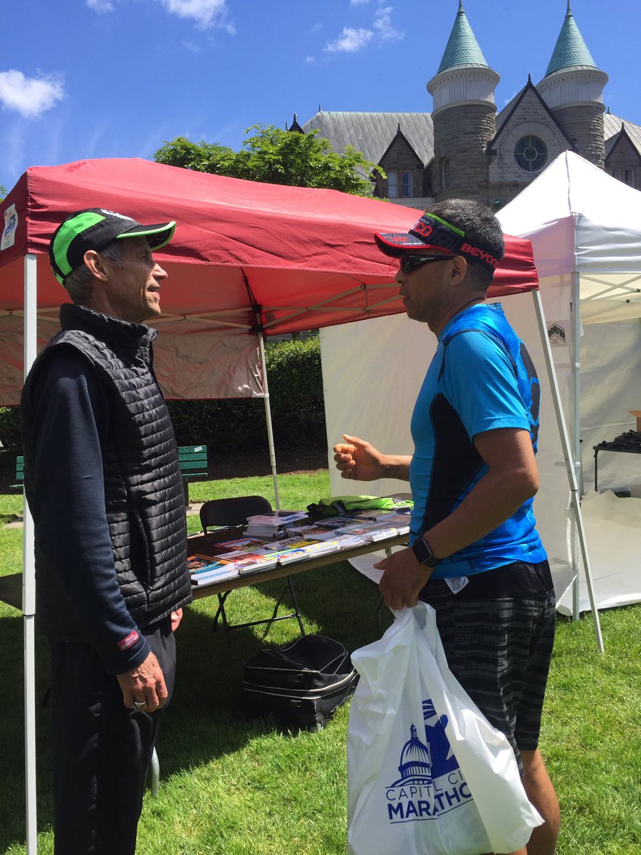 CapCityMarathon's tweet photo. Come meet running legend @JeffGalloway at Sylvester Park today! He'll be giving a free run clinic at 1 p.m. https://t.co/MJqlo17HdY