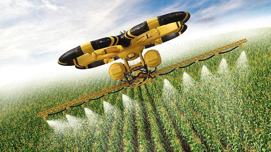 AIWorldForum's tweet photo. #AIFact --> #agridrones, drones for #agriculture, will add $82B in economic activity. Source: @EllisOdynn @USDA https://t.co/esyiXhQWn2