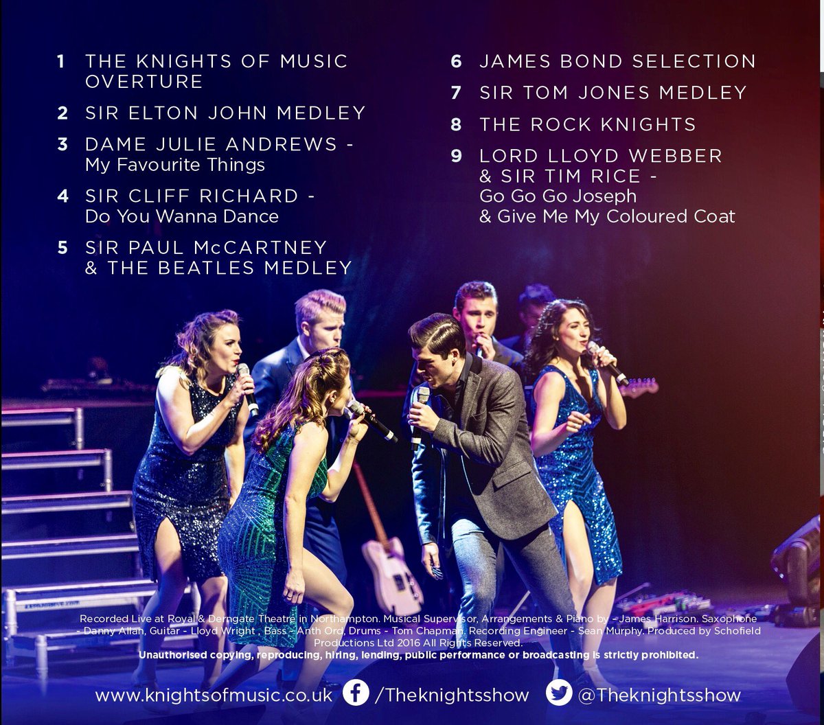 TheKnightsShow's tweet photo. THANK YOU to everyone who bought the CD, they have flown out the door!  https://t.co/sM2zoNpqk4 https://t.co/tcHVLpMxkH