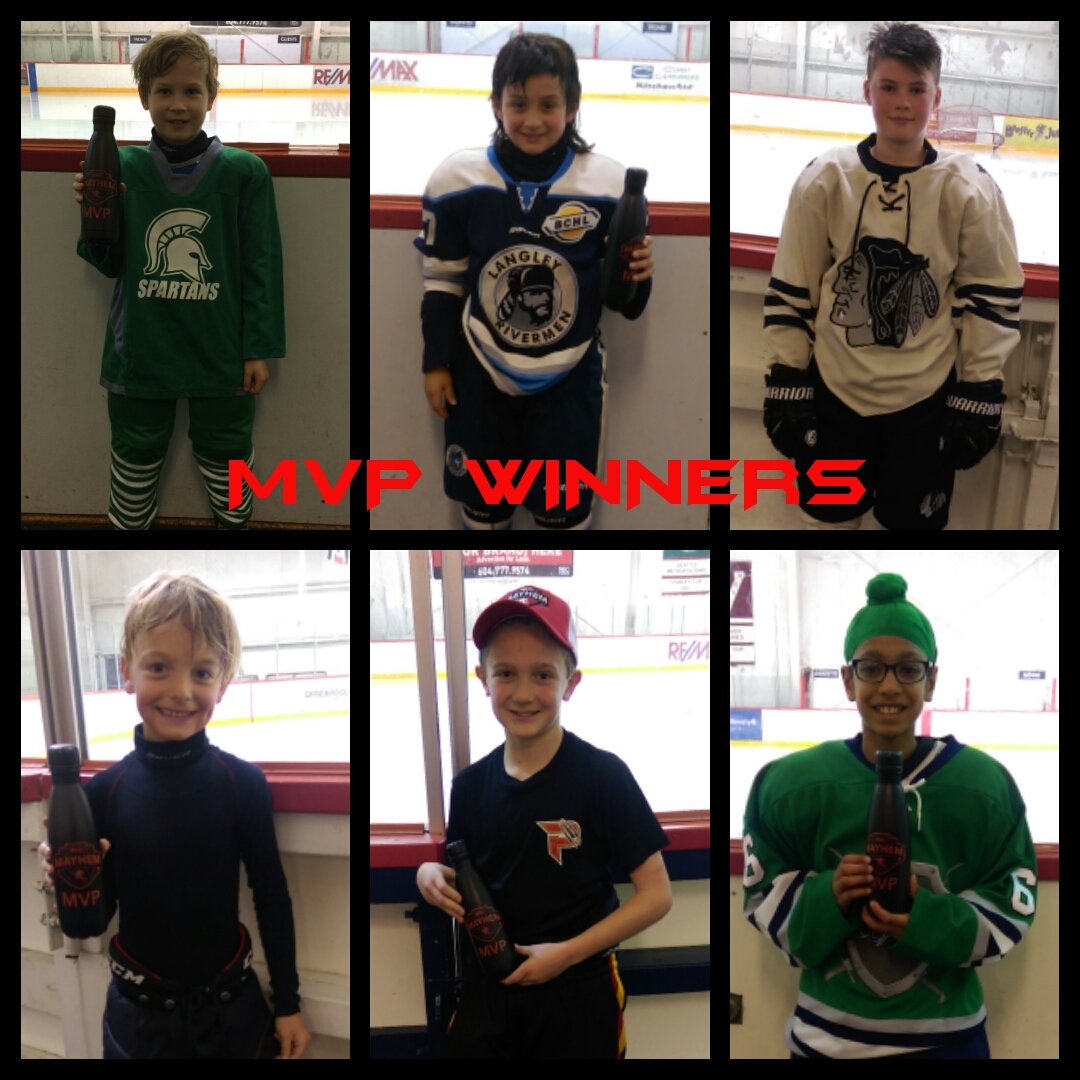 bcmayhem's tweet photo. Another round of well deserved MVP prize winners! https://t.co/rBaq4AKJFH