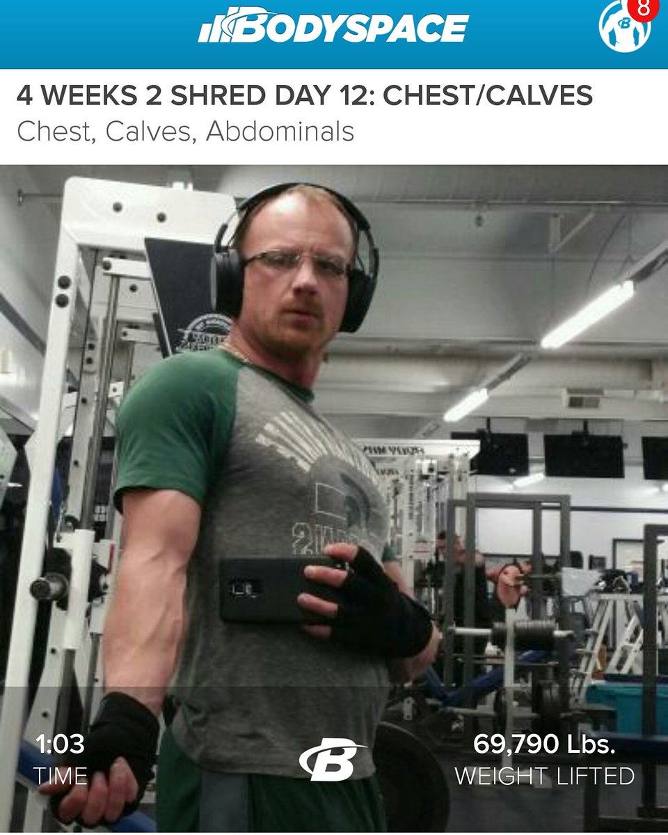 MSU_Playboy's tweet photo. 14 hr Fasted, Chest & Calf Heavy Weight, High Rep Hell & it lived up to expectation! #DomsTomorrow ! #stillinit @Bodybuildingcom @dymatize https://t.co/qC7PTX9Ml9