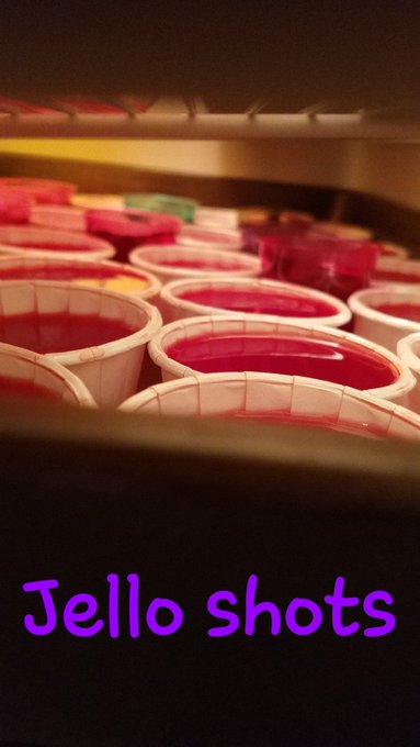 Jello shots are almost ready! The party starts between 4-5 pm tonight! 😁😎🤓🤗🤘 https://t.co/HJeK26h5bf<a href="/tag/mvsales"class="tags"><span>#mvsales</span></a>