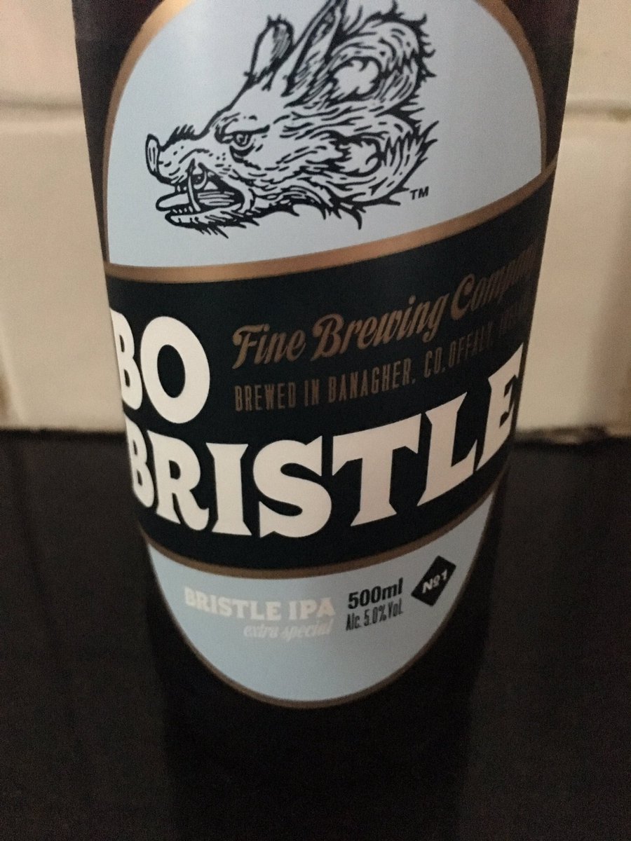 #Beer 203 is another from <a href="/BoBristle/">Bo Bristle</a> their #IPA from first tasting it's pretty impressive. #irish #craft #beer