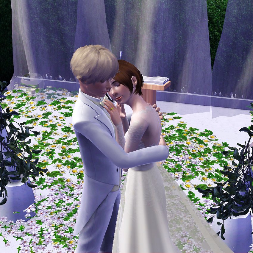 DrBox_Sims's tweet image. 타케루 &amp;amp; 히카리 웨딩 사진