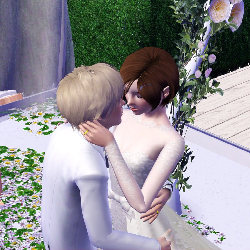 DrBox_Sims's tweet image. 타케루 &amp;amp; 히카리 웨딩 사진