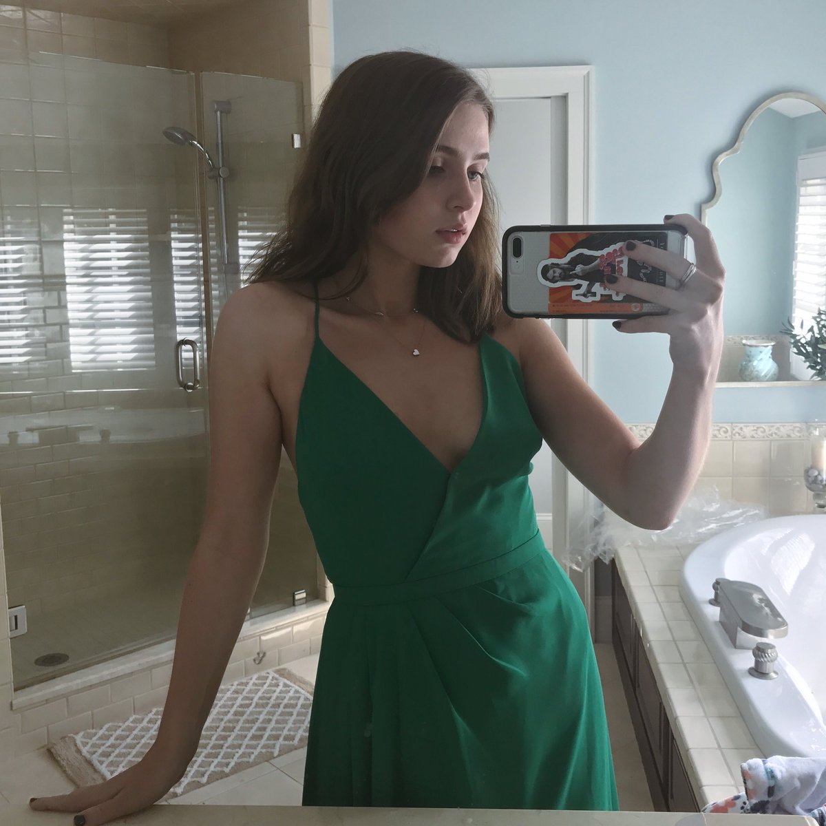 clairo green dress Nicole Dress