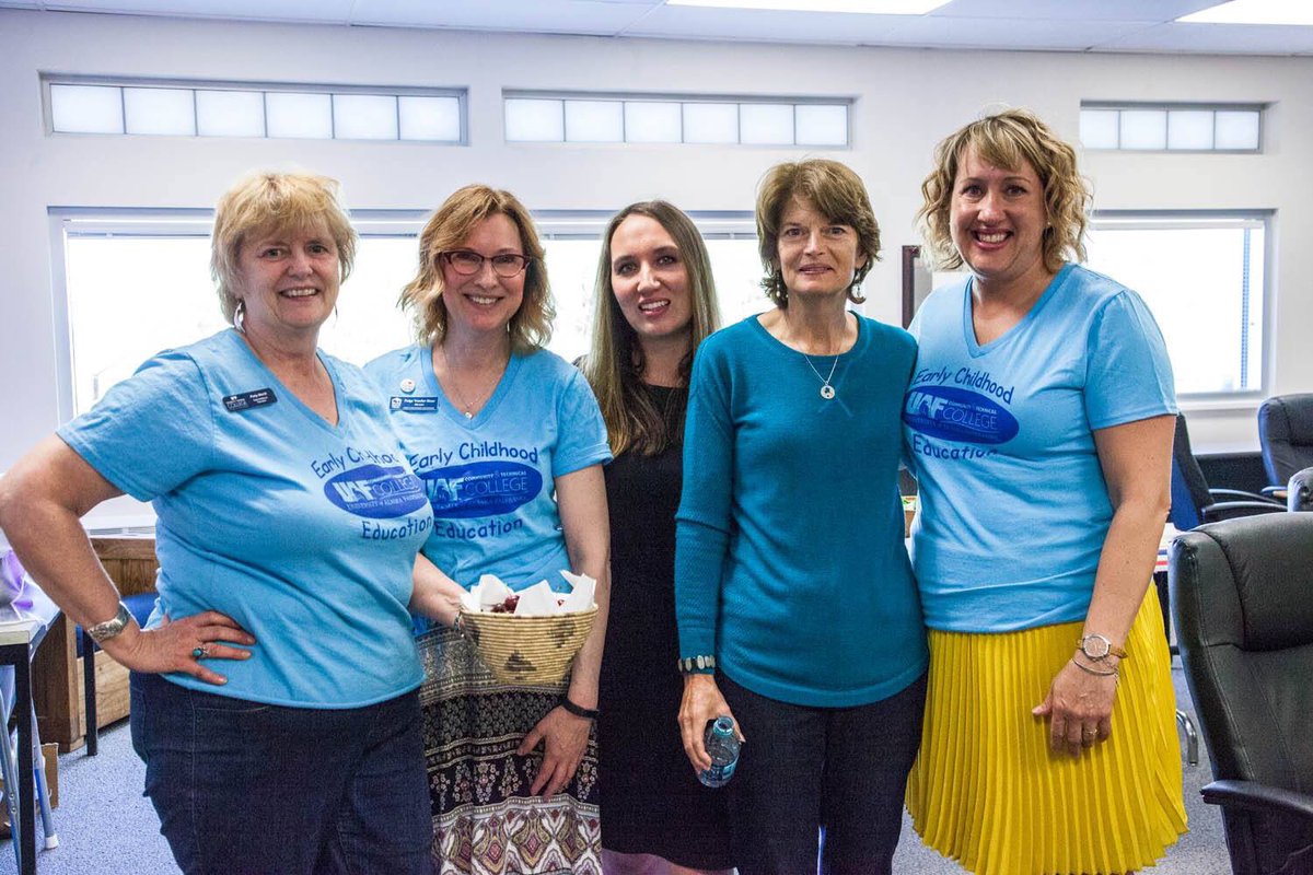niaaeyc's tweet photo. UAF CTC's Early Childhood Education program & affiliates visiting with @lisamurkowski #ecechat #educatededucators #earlylearning https://t.co/LazFNKIEB8
