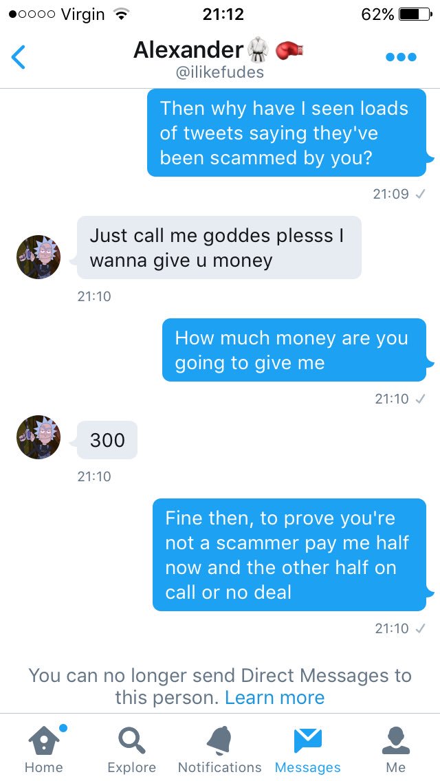 AnisaTheGoddess's tweet photo. Don't trust @ilikefudes !!
He's a scammer and he's been scamming goddesses! RT!
#paypig
@Rtpetboyy @RTSubBitch @rtfindom @jennyjjjenkins @rt https://t.co/qFfTb1J644