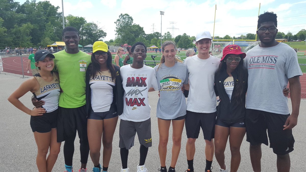 State Bound celebrating with the 4x100's!