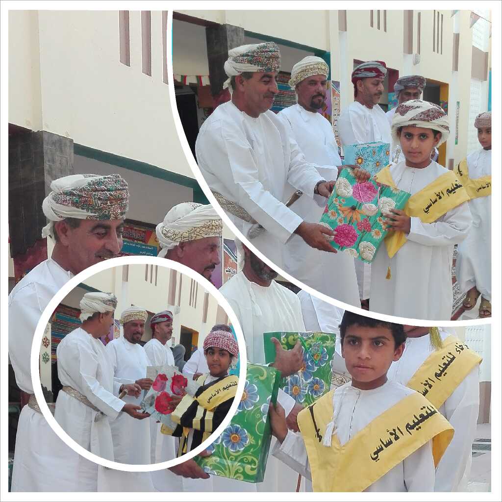 فرحة ممزوجة بخوف من المرحلة القادمة .. يودعون معلماتهم وزملائهم متمنين لهم إجازة سعيدة .. قدموا لهم ذكرى بسيطة من مدرسة الرخاء .. وفقكم الله