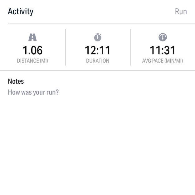 First run in about 2 years 🙌🙌 mapmyrun.com/u/113398393/1-…