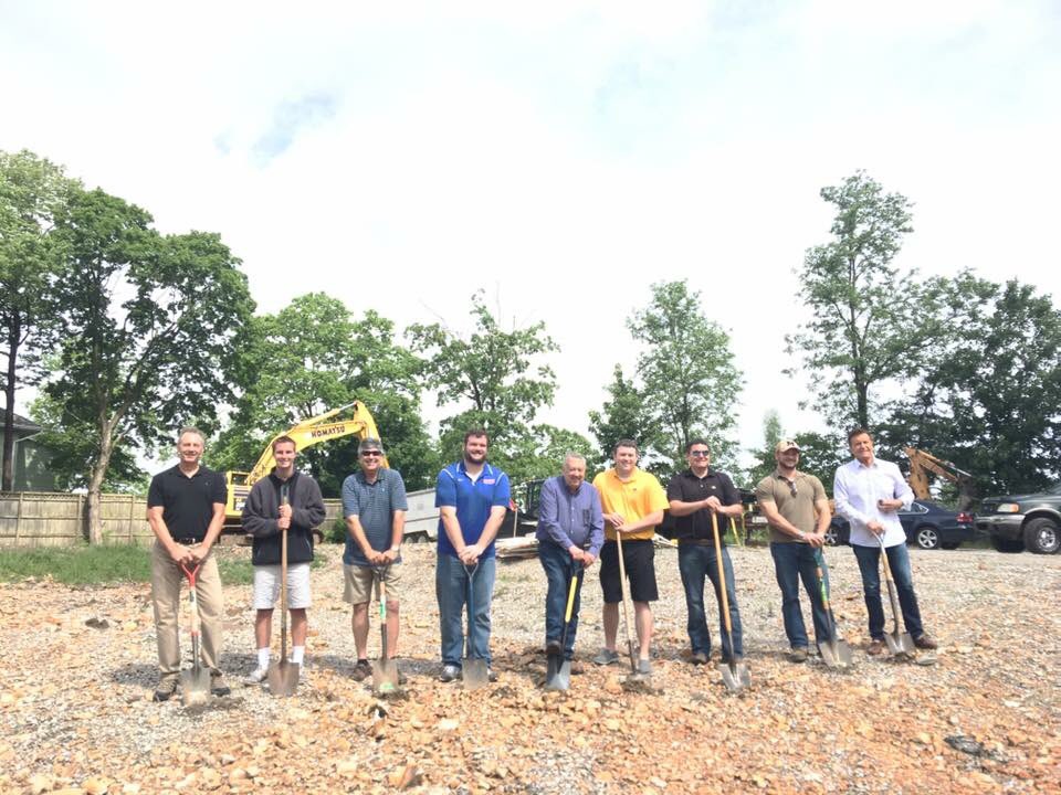 Construction on our new house has officially begun!