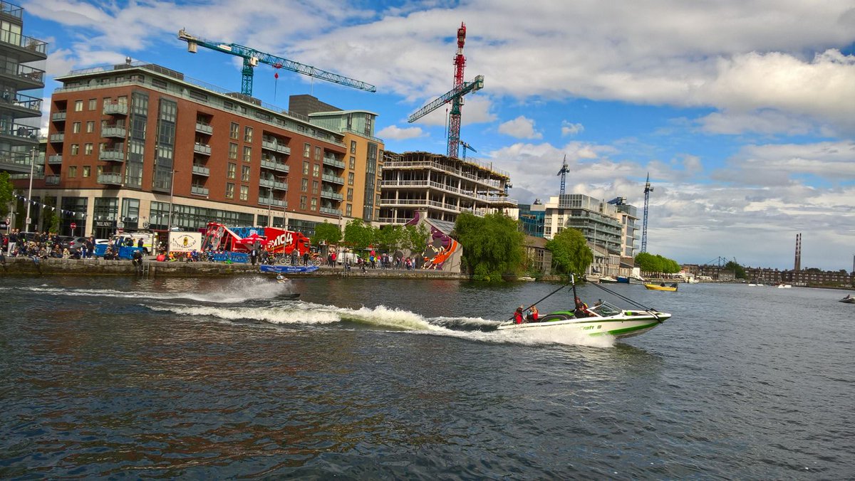 waterways_Irl's tweet photo. Getting into the swing of things at #DockFest17 lots of action on and off the water at Grand Canal Dock #Dublin come check it out! https://t.co/tmDv6N5LFK
