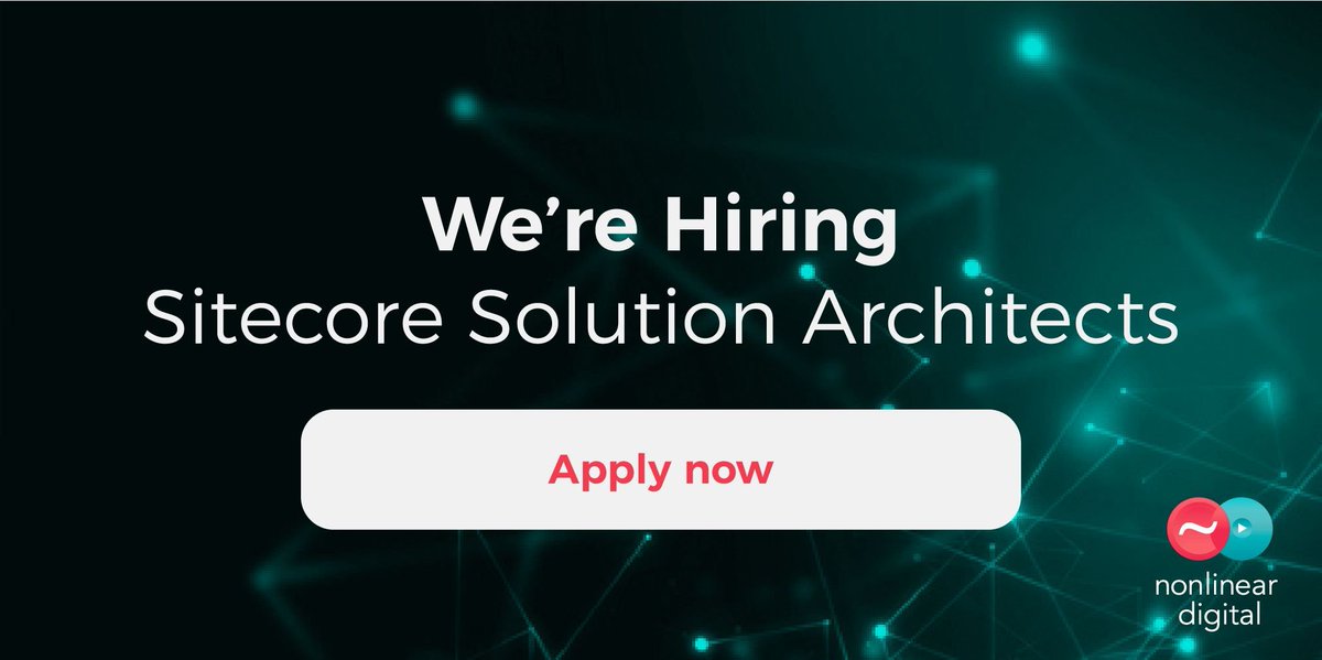 NOW HIRING SITECORE SOLUTION ARCHITECTS: Grow your career. Work collaboratively w #Sitecore veterans. Apply now. buff.ly/2q3lJIg
