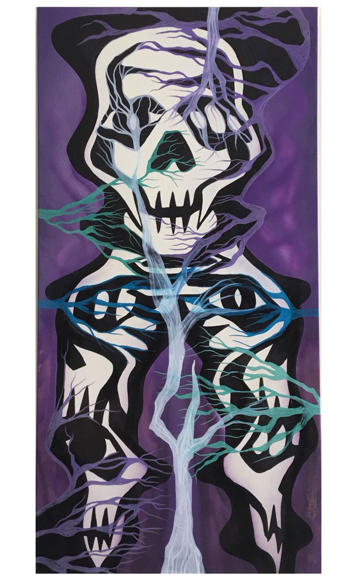 JEFFHARDYBRAND's tweet photo. The inspiration behind my new shirt - #Skullbone! Check out my other original paintings in my gallery at https://t.co/jiIK1Uaj30! ☠️ https://t.co/5JREQe7zvg