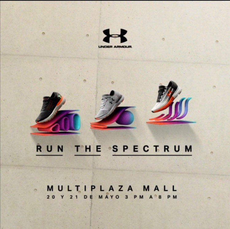 pvollert's tweet photo. Si vas a estar hoy por @MultiplazaPA acompañame a la tienda de @UnderArmourPA para conocer y probar la línea #RunTheSpectrum 👟 https://t.co/w6bLuvnyA1