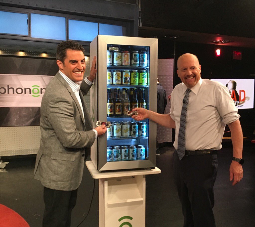 If you missed it, we were on <a href="/MadMoneyOnCNBC/">Mad Money On CNBC</a> last night w/ @PhononicRTP <a href="/anthonyatti/">Tony Atti</a>! Thanks for having us! 🍻🍻