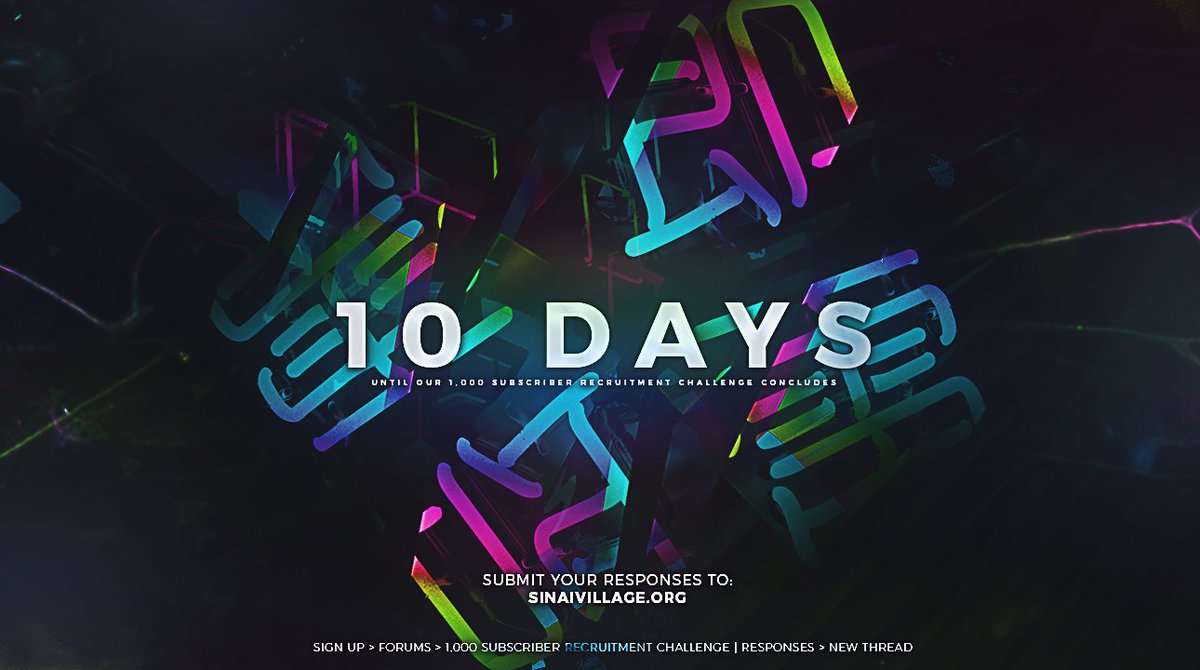 SinaiVillage's tweet image. 10 days left in the #Sinai1k RC.