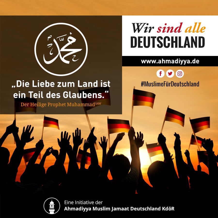 MKAAugsburg's tweet photo. Bundesweite Dialogaktion der Ahmadiyya Muslim Jamaat unter dem Motto "Wir sind alle Deutschland"  #MuslimeFürDeutschland https://t.co/9FRpjJfKAr