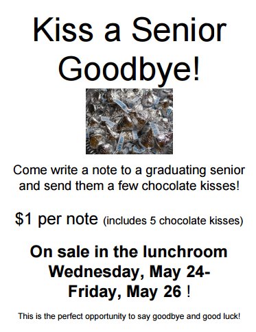 MsBoyntonSCN's tweet photo. @SCNStuCo Time for the annual tradition of sending our seniors off with some chocolate & a nice note! #exitwithpride #Congratsclassof2017 https://t.co/dbCeRUctkB