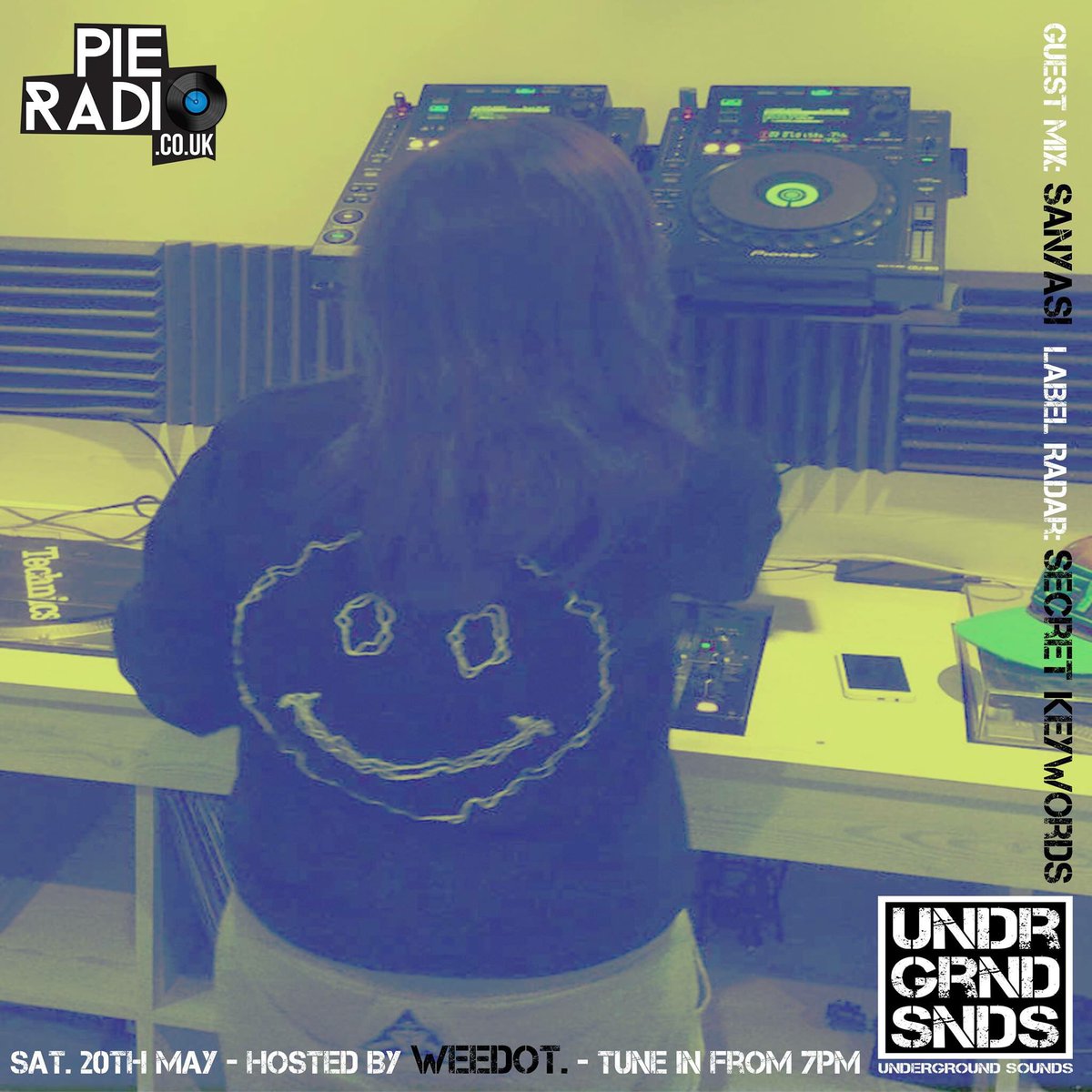 KerryMcColgan87's tweet photo. 🔊Returning to @PieRadioUK after a 2 week break... Got some lovely tracks from Berlin based label #SecretKeywords &amp; a Guestmix from #SANYASI https://t.co/3jhuupJt7Z