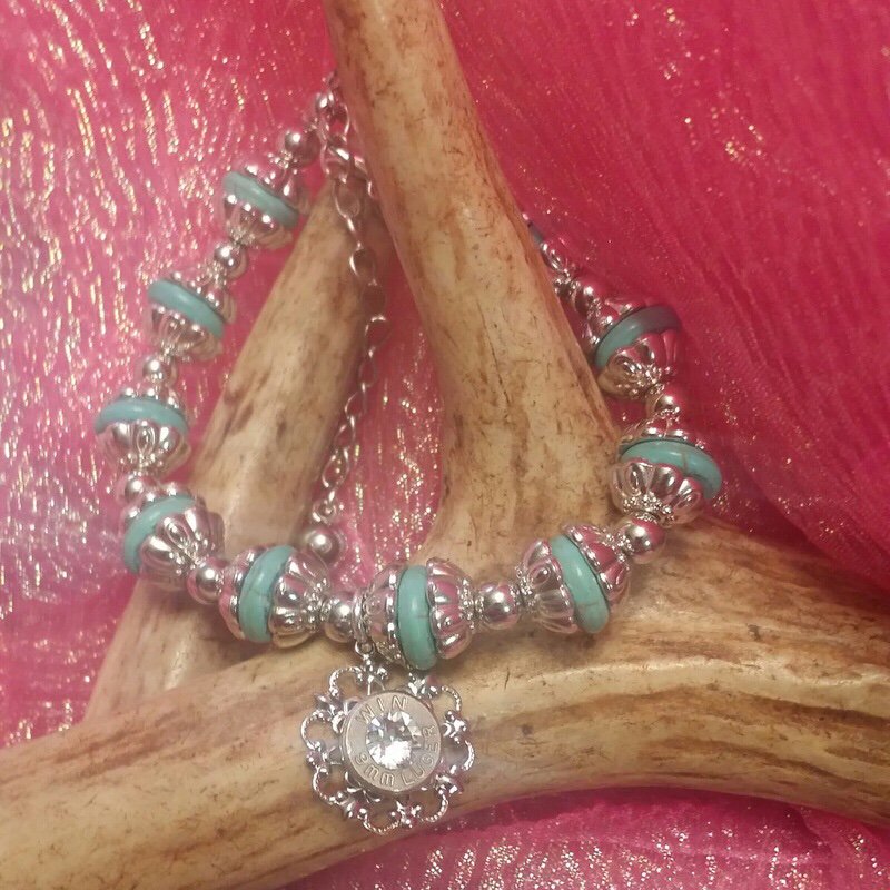 Handmade Bullet Jewelry with Genuine Swarovski Crystals💎💎RebelRounds.com #bulletjewelry #rrjewelry #rebe...