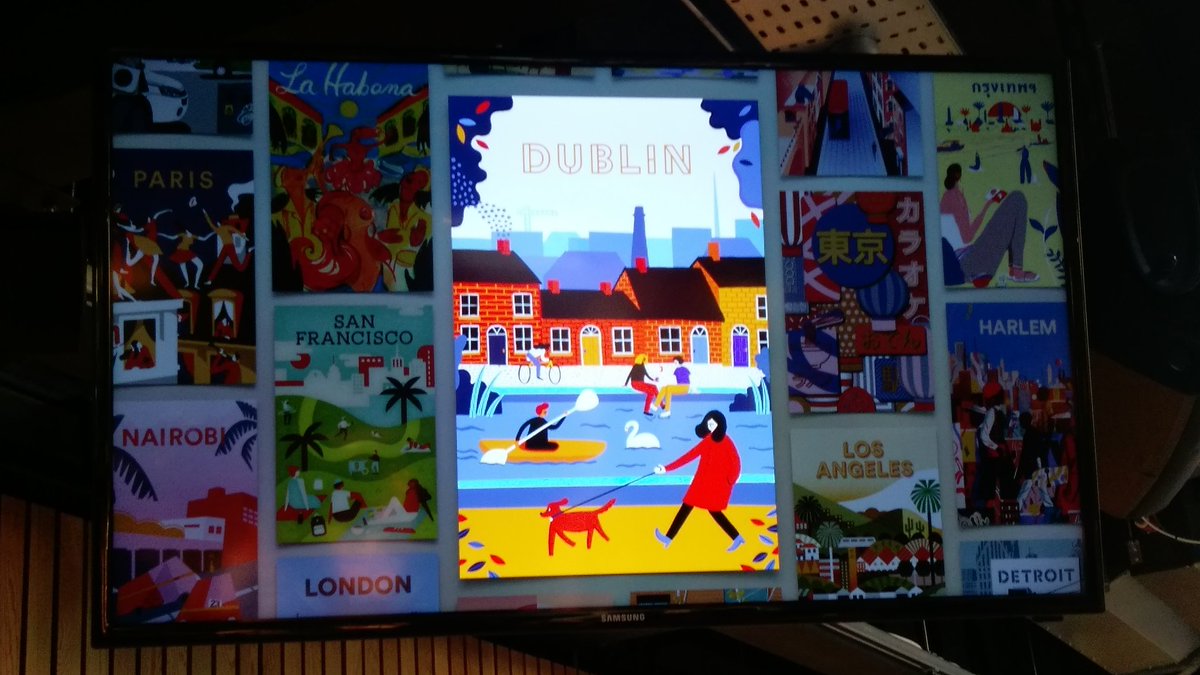 RowenaNeville's tweet photo. Stunning artwork created to launch Dublin Trips! @Airbnb #Oscailte2017 https://t.co/xYPkEubE8v