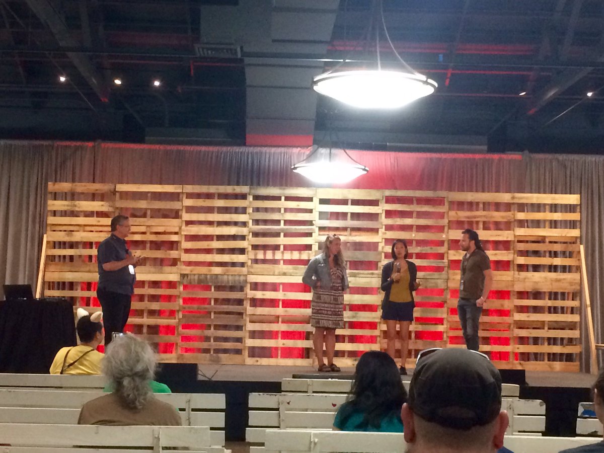 prinda's tweet photo. Early start to #makerfaire2017 talking about how #makers can help solve global challenges #makeforglobalgood #missionsformakers https://t.co/NibJeSOHGy